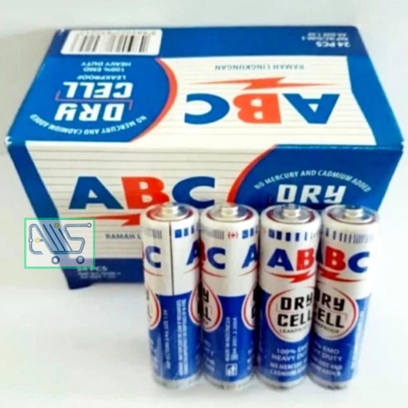 Battery ABC Dry Cell AA A2 R06 1.5V Biru Ecer Harga Per 1Biji