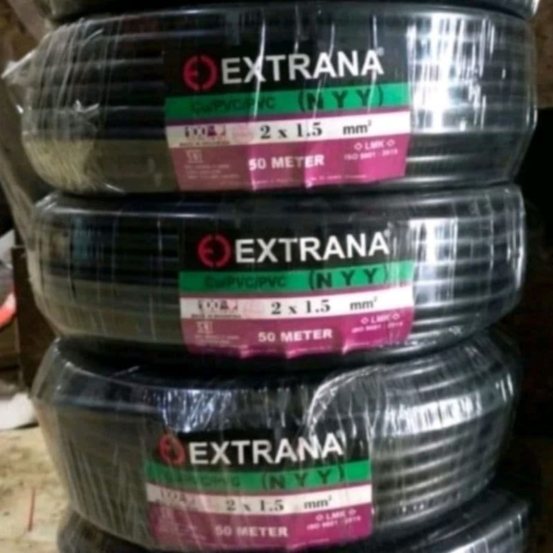 Kabel Listrik EXTRANA NYY 2 x 1.5mm
