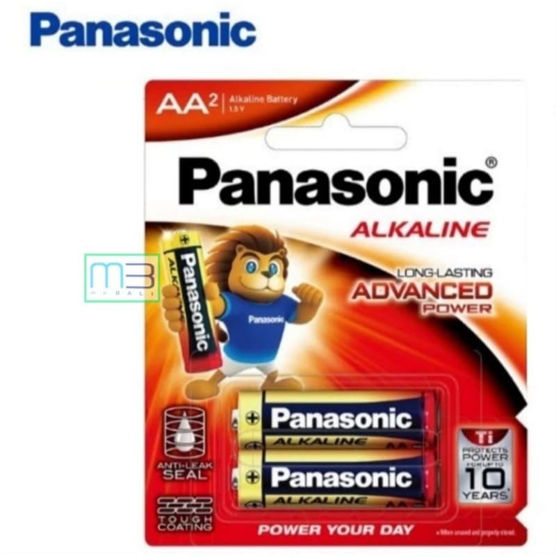 Battery Panasonic Alkaline AA A2 LR6T/2B 1.5V 2Pcs