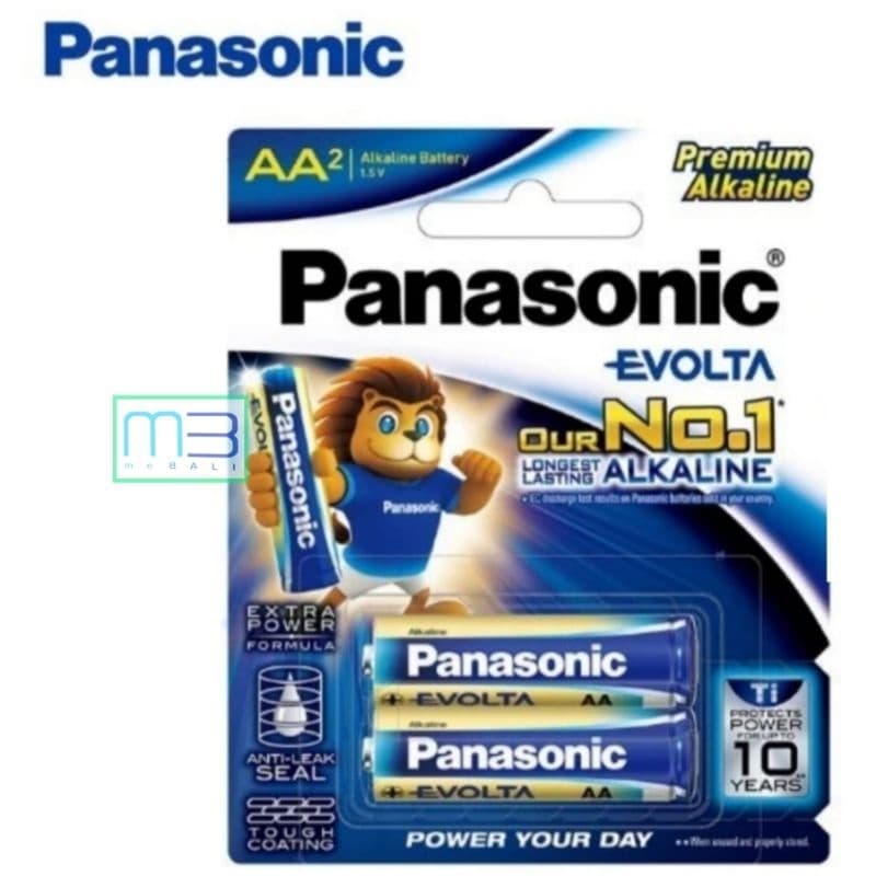 Battery Panasonic EVOLTA AA A2 LR6EG/2B 1.5V LR6EGND 2Pcs