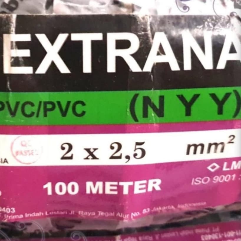 Kabel Listrik EXTRANA NYY 2 x 2.5mm