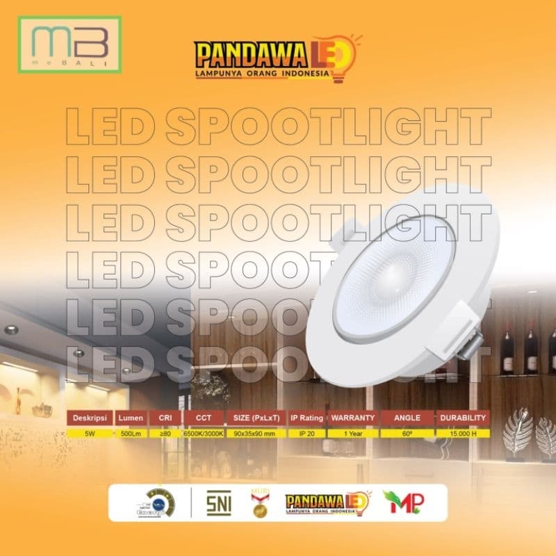 Lampu Sorot Pandawa Led SPOTLIGHT SNI