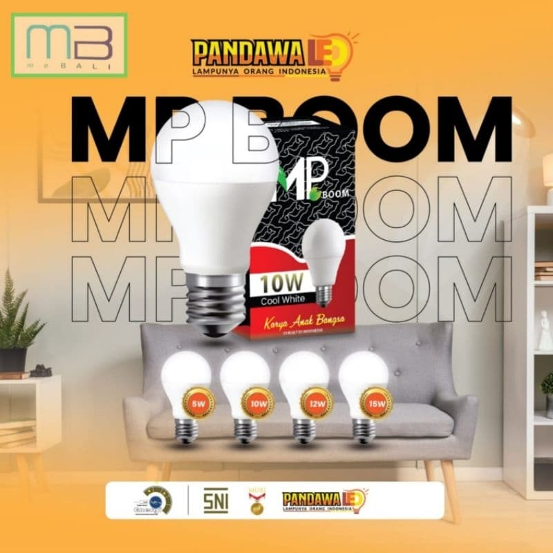 Lampu Pandawa Led BULB MP Boom SNI