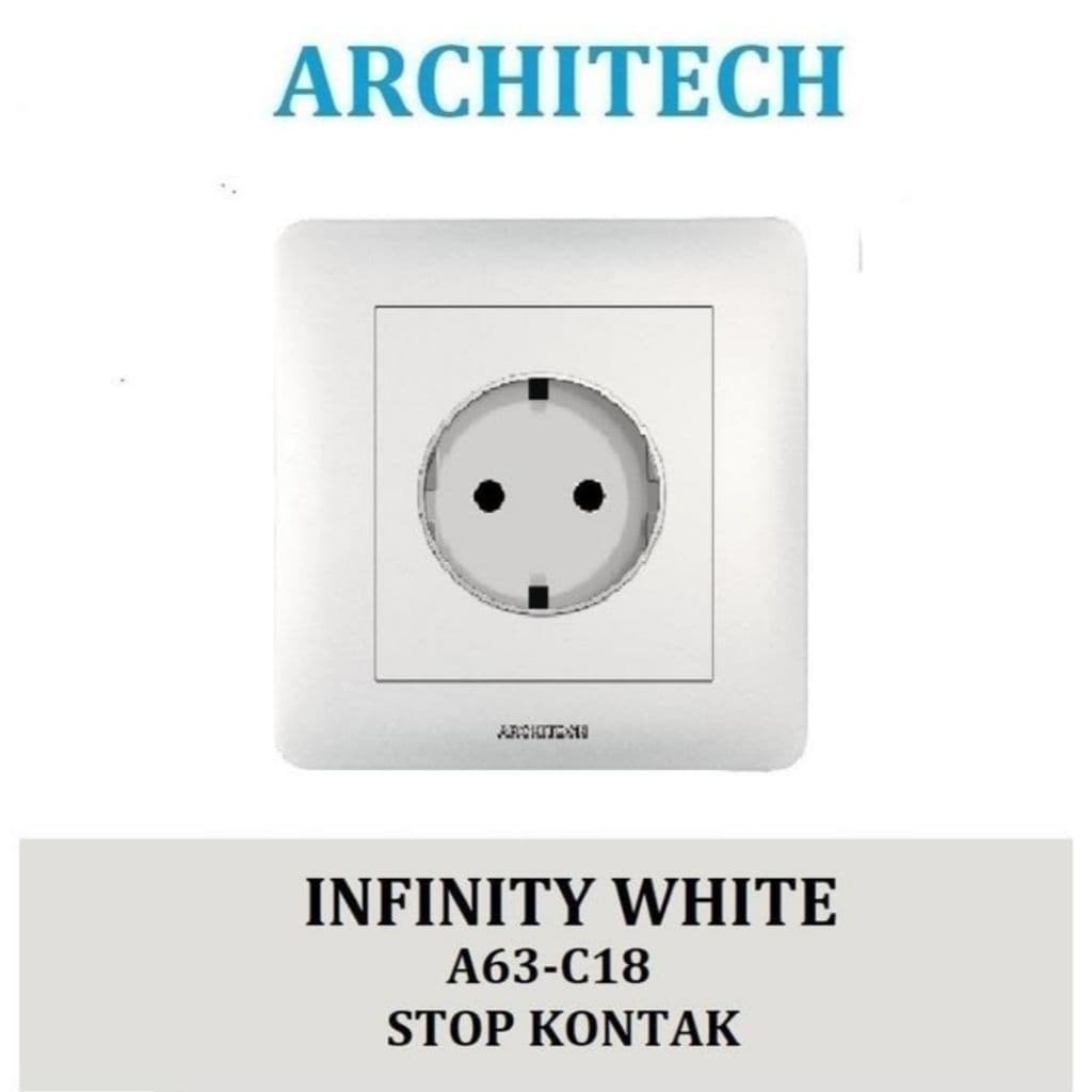 Architech Infinity Stop Kontak A63-C18 White