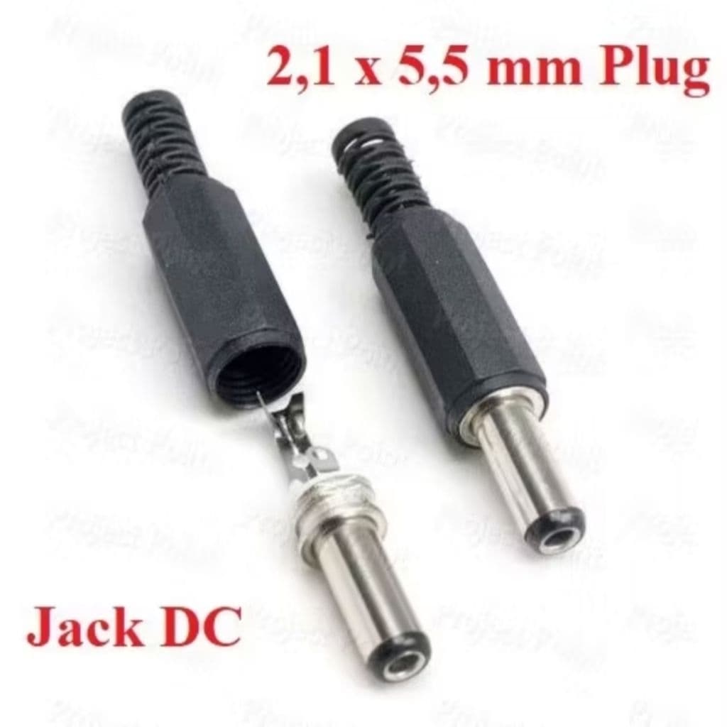 Jack DC PVC 5.5mm x 2.1mm