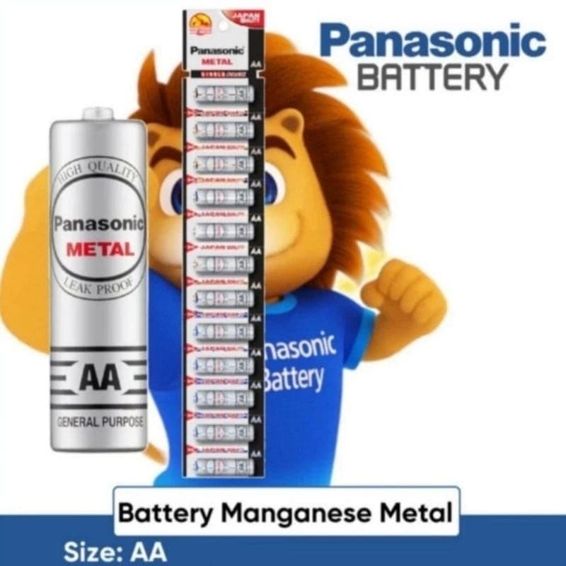 Battery Panasonic Metal AA A2 UM-3EBS/1B12 Ecer Harga Per 1Biji