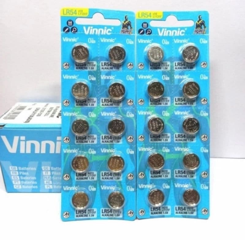 Battery LR1130 L1131F LR54 AG10 Vinnic