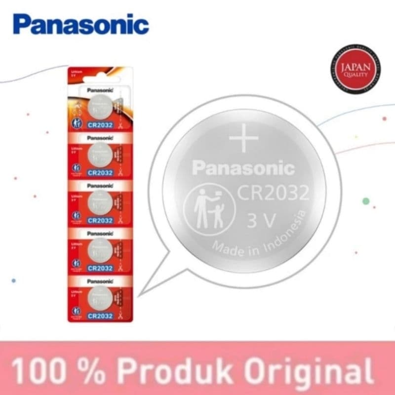 Battery Panasonic CR2032 3Volt Original Ecer Harga Per 1Biji