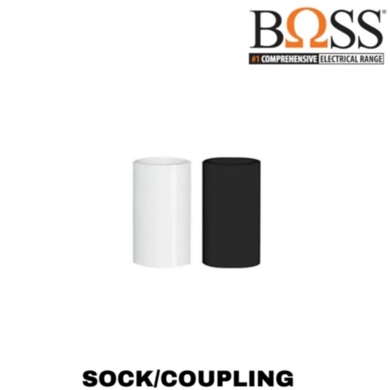 Boss Sock Pipa Conduit 20MM Putih/Hitam