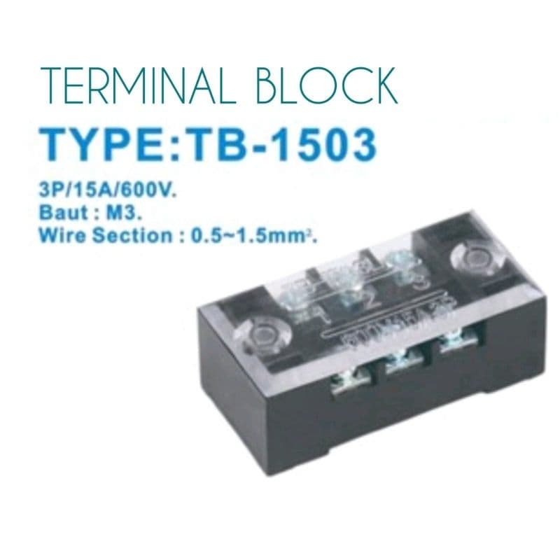Terminal Block TB1503 TB1512 15A 600V