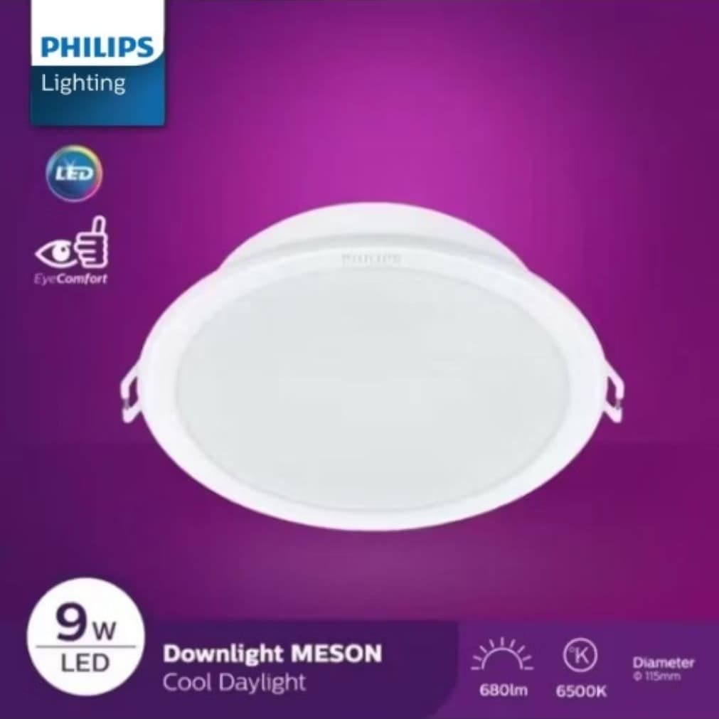 Lampu Philips Downlight 59449 Meson D105 9W 6500K (Cool daylight) & 3000K (Warm White)
