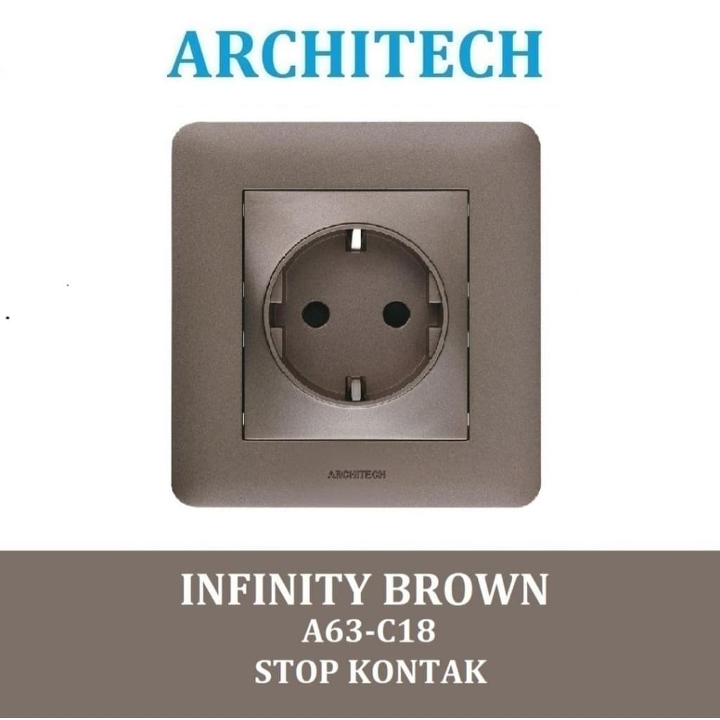 Architech Infinity Stop Kontak A63-C18 Brown
