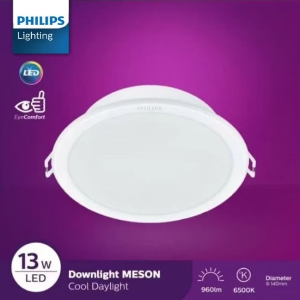 Lampu Philips Downlight 59464 Meson D125 13W 6500K (Cool daylight) & 3000K (Warm White)