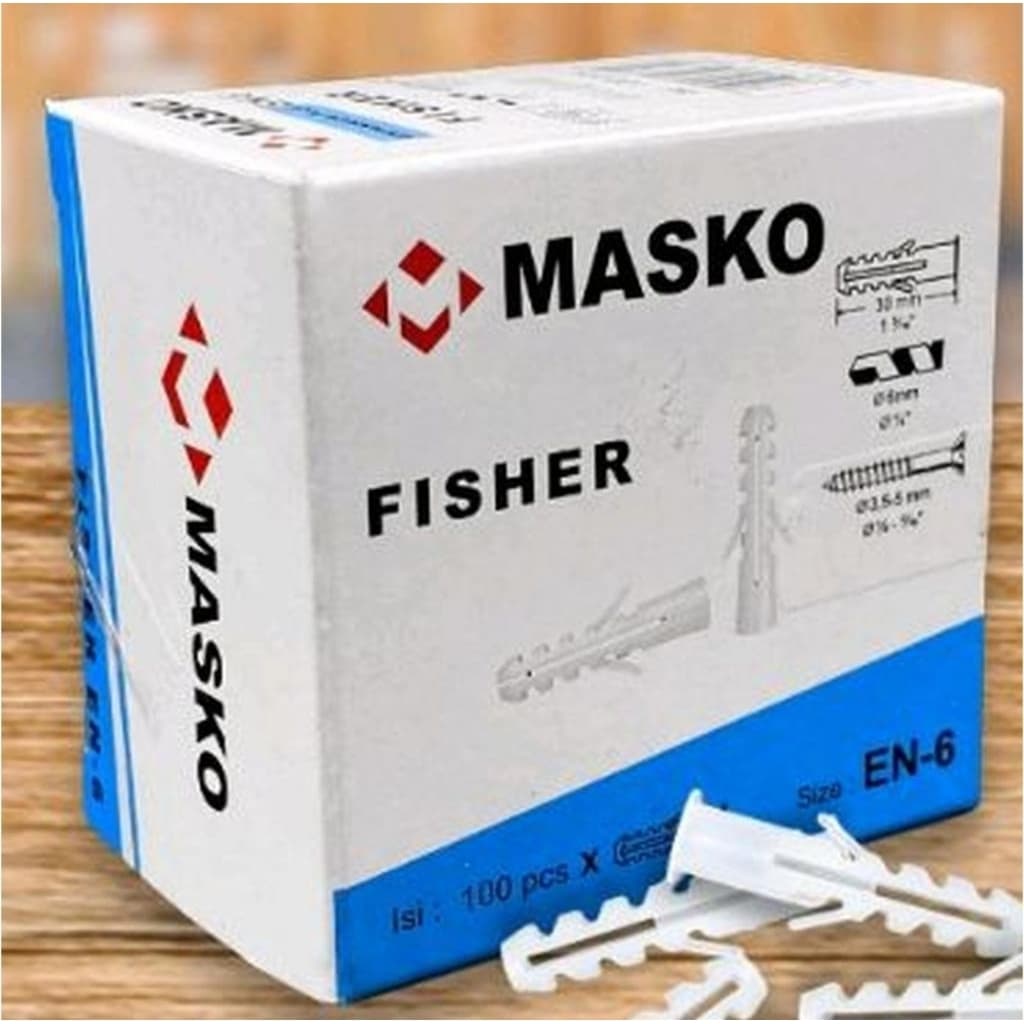 Masko Fisher S6 EN-6 x 30mm 100Pcs