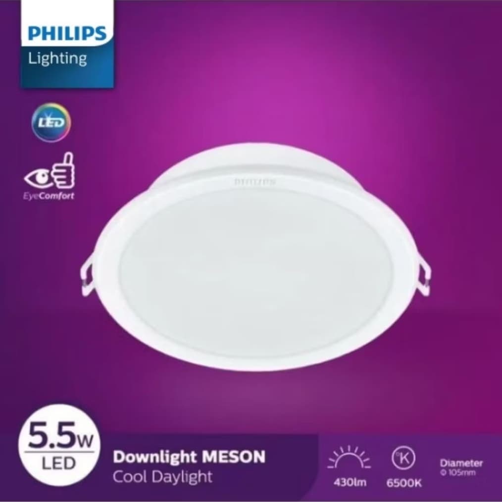 Lampu Philips Downlight 59447 Meson D90 5.5W 6500K (Cool daylight) & 3000K (Warm White)