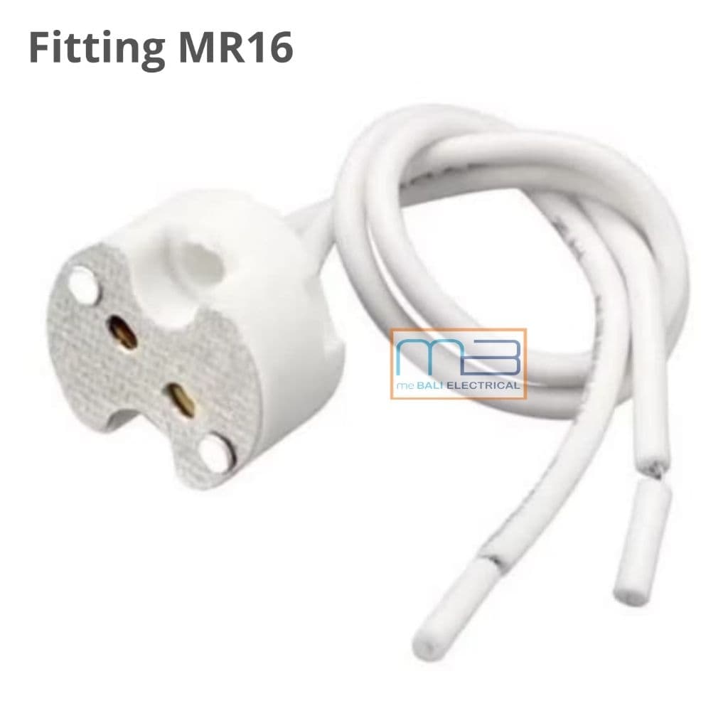 Fitting Sambungan Lampu MR16 Halogen Socket GU5.3