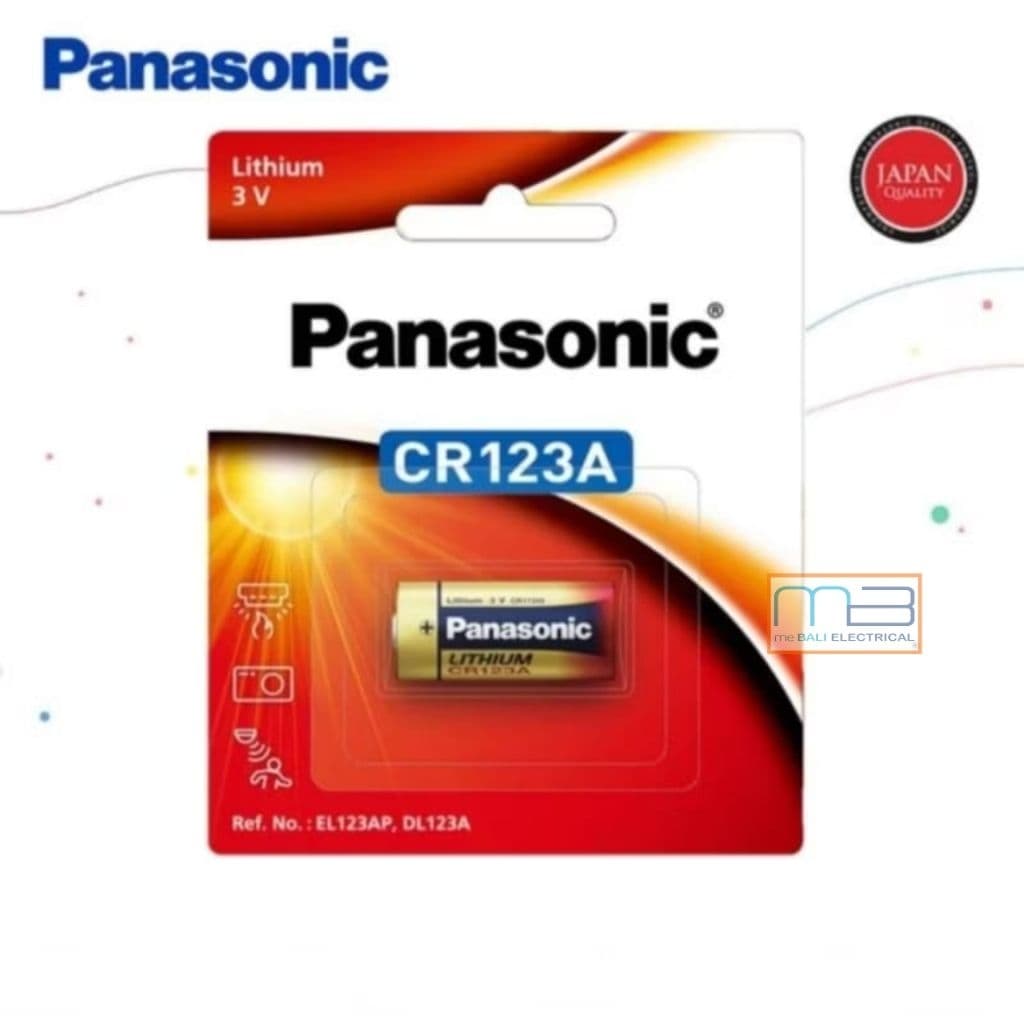 Battery Panasonic CR123A Lithium Photo 3Volt Original