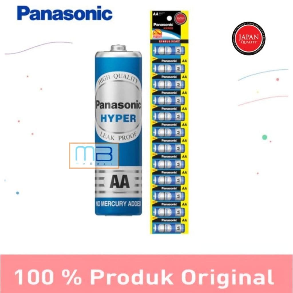 Battery Panasonic Hyper AA A2 UM-3U/1B12 Single Pack Ecer Harga Per 1Biji