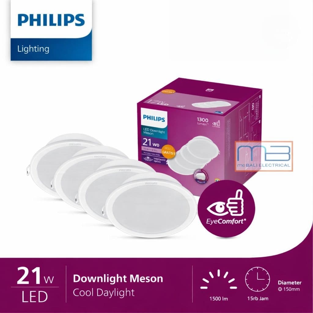 Lampu Philips Downlight Multipack 59469 Meson D175 21W 6500K (Cool daylight)