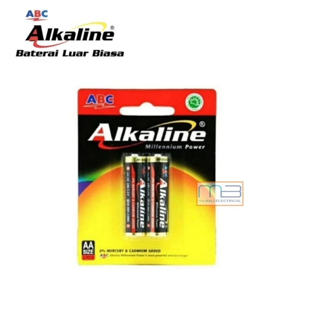 Battery ABC Alkaline AA A2 LR06 Isi 2